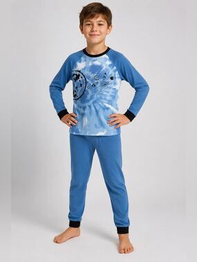 Kirkland Signature Boys Pajamas Set Cotton Size 10 Blue